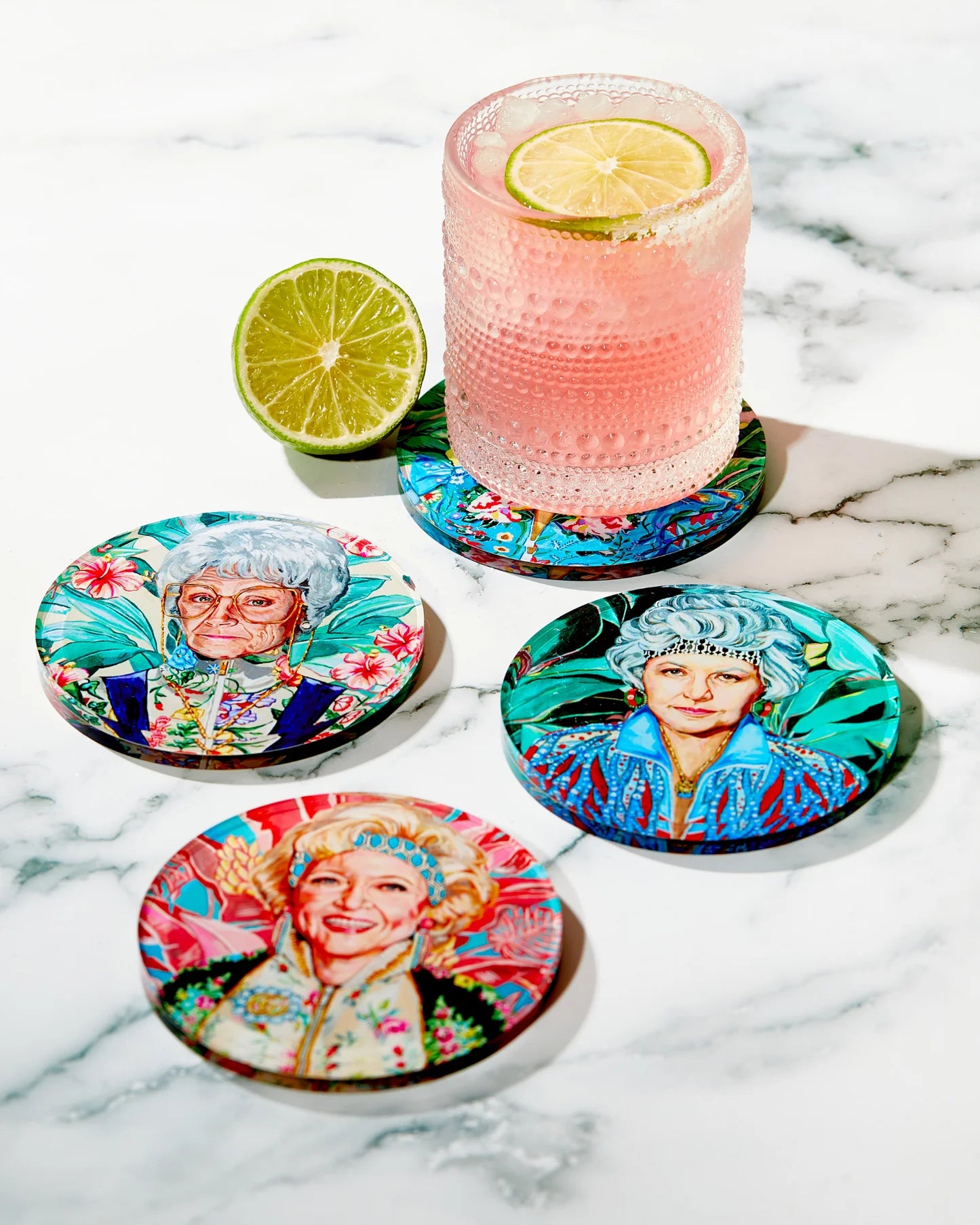 Golden Gals Coasters - Set of 4