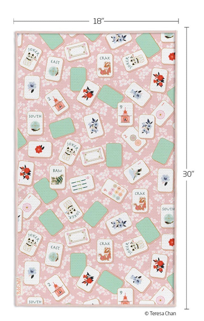 Mahjong Microfiber Towel