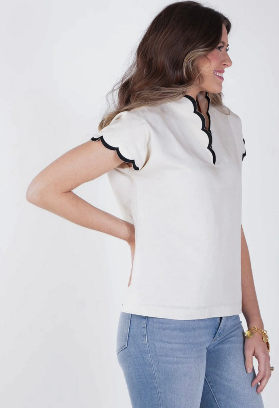 Linen Orchid Top-Birch