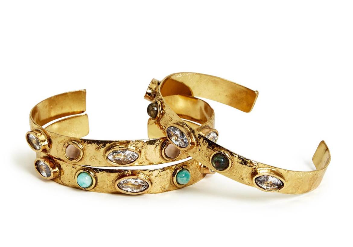 Natural Stone Cuff Bracelet