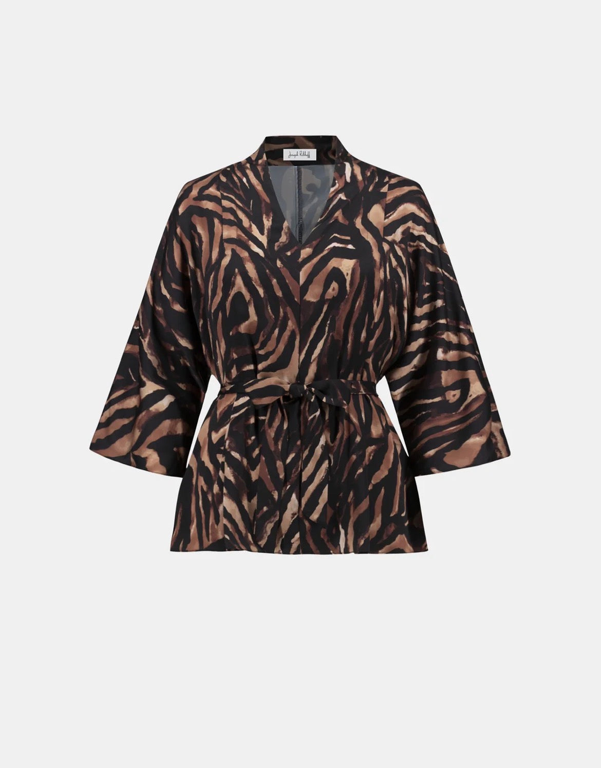 Satin Animal Print Blouse