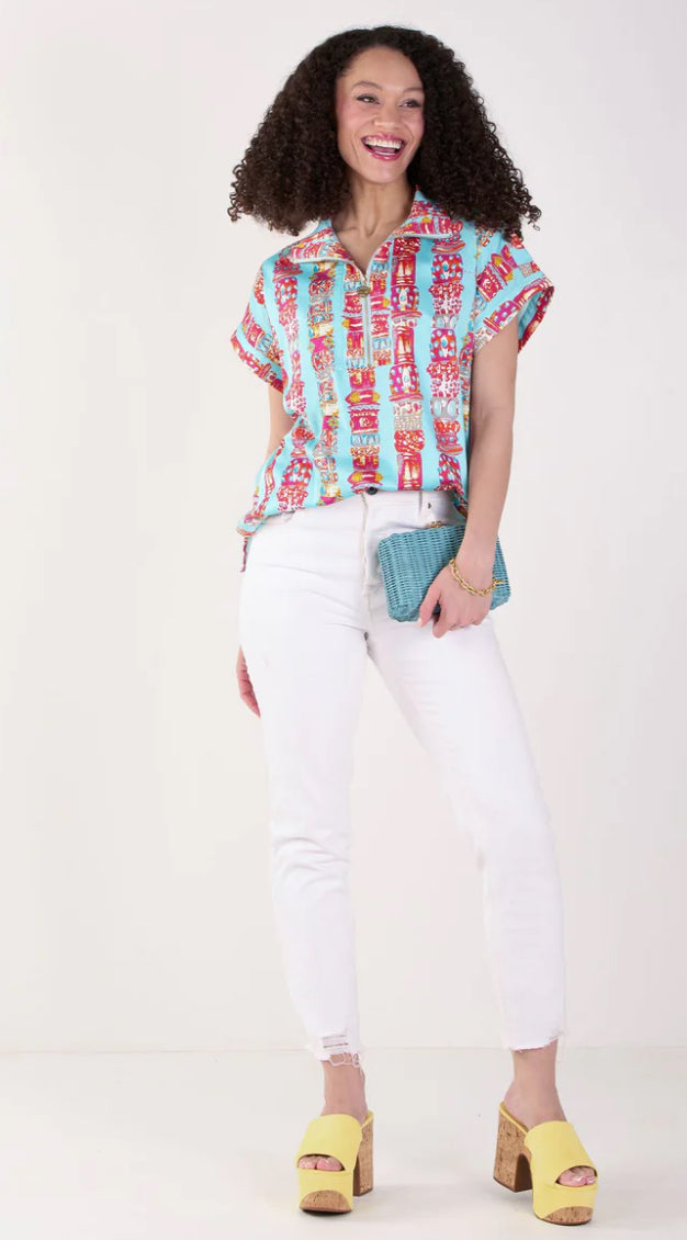 Poppy Pullover-Iconic Iris