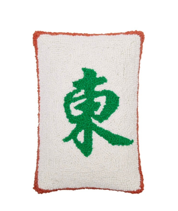 Mah Jong Wind Tile Hook Pillow