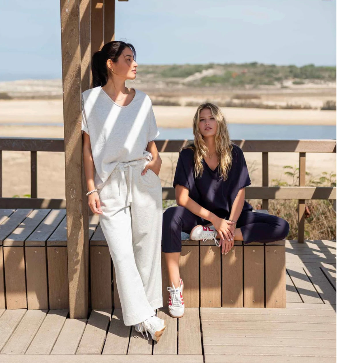 Frenchie Wide Leg Pant-Ash