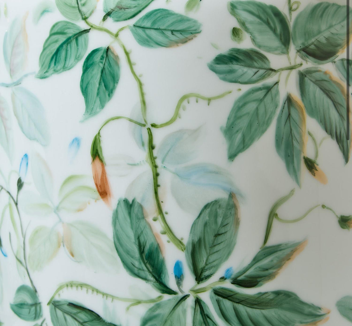 Floral Round Jar w Lid