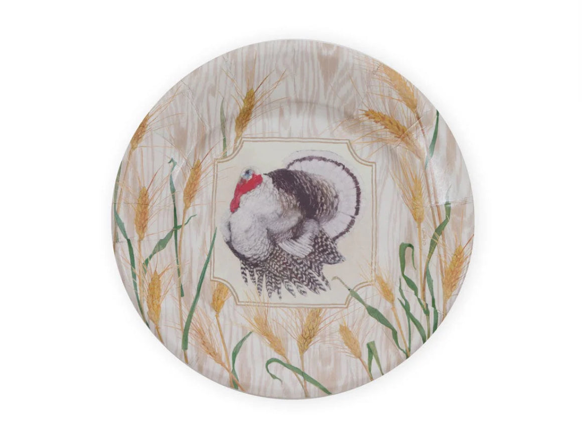 Homestead Turkey Dessert/Salad Plate-set of 8