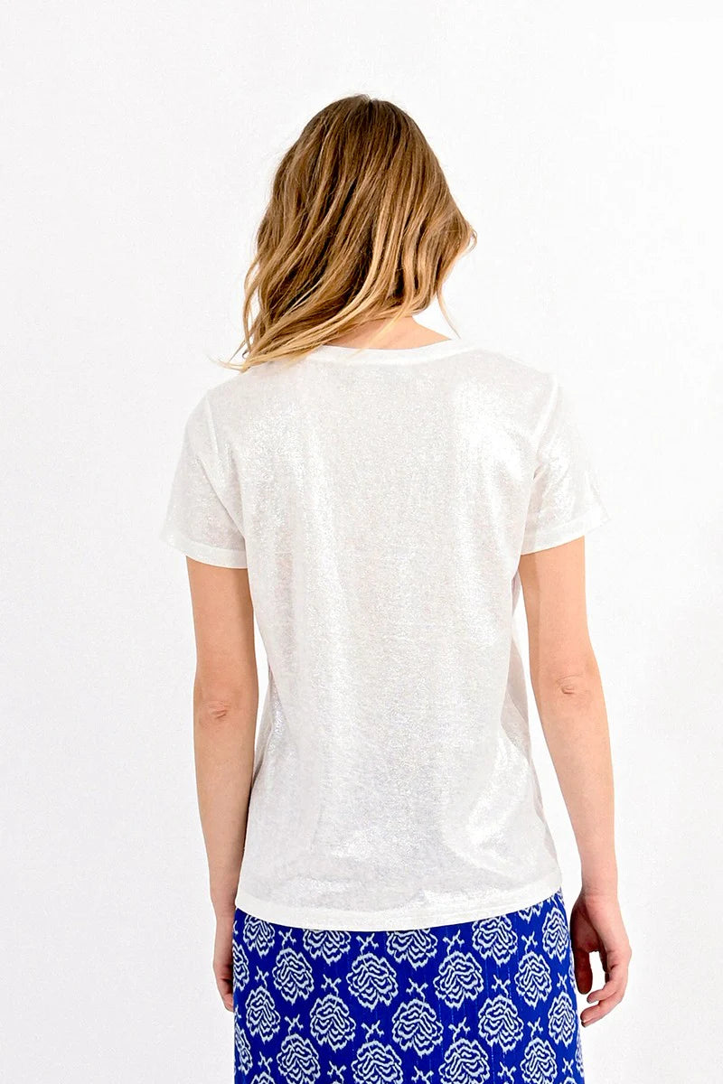 Pearly Crewneck Top