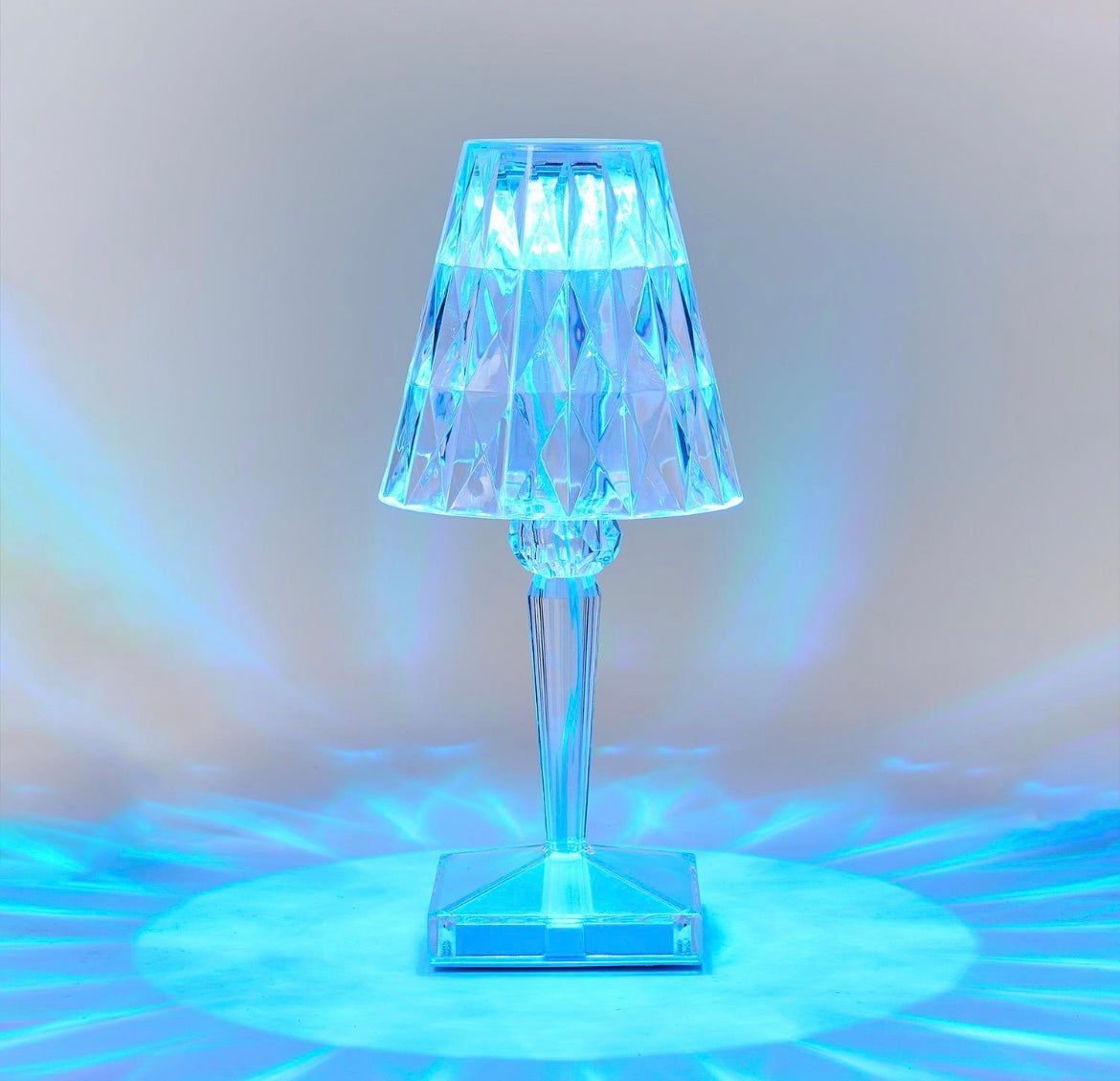 LED Cordless Color-Changing Crystal Lamp