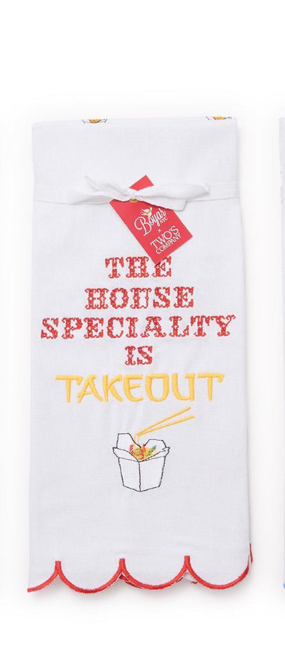 Takeout Inspired Kitchen Dish Towels