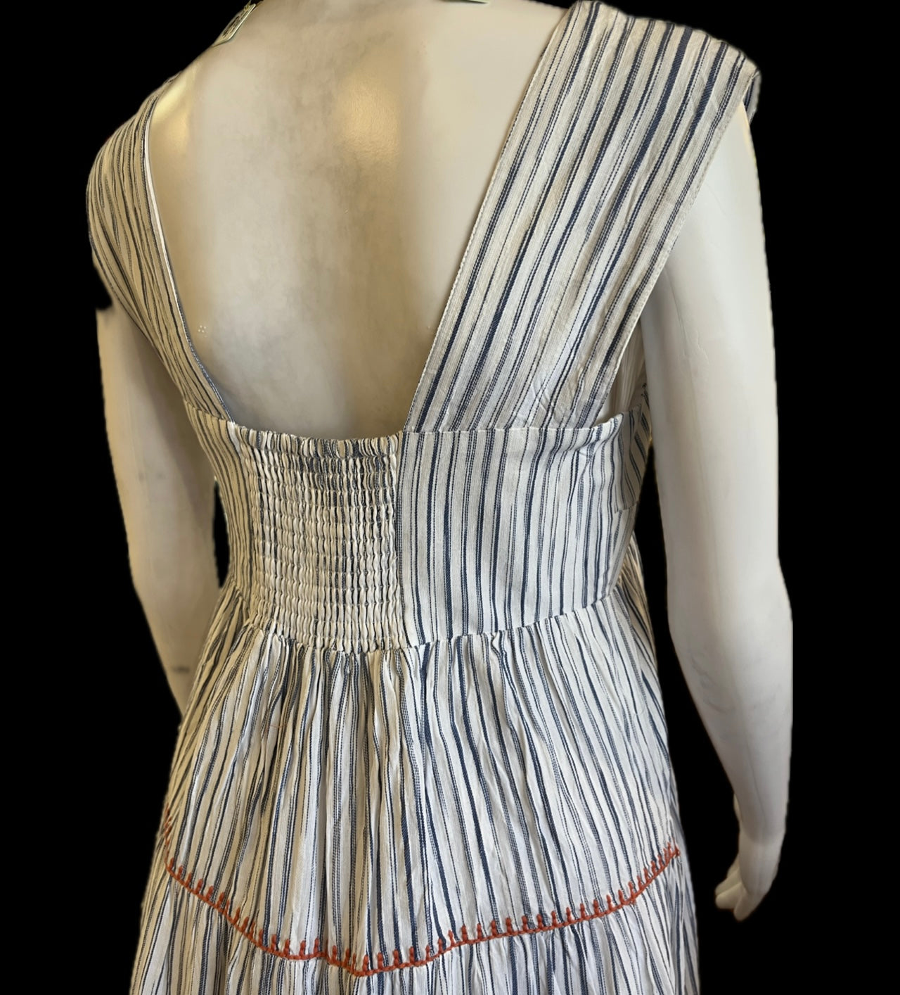 Tiered Maxi Dress with Embroidery