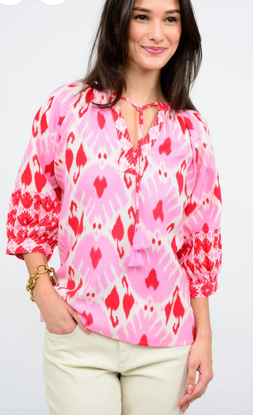 Ikat Your Heart Top