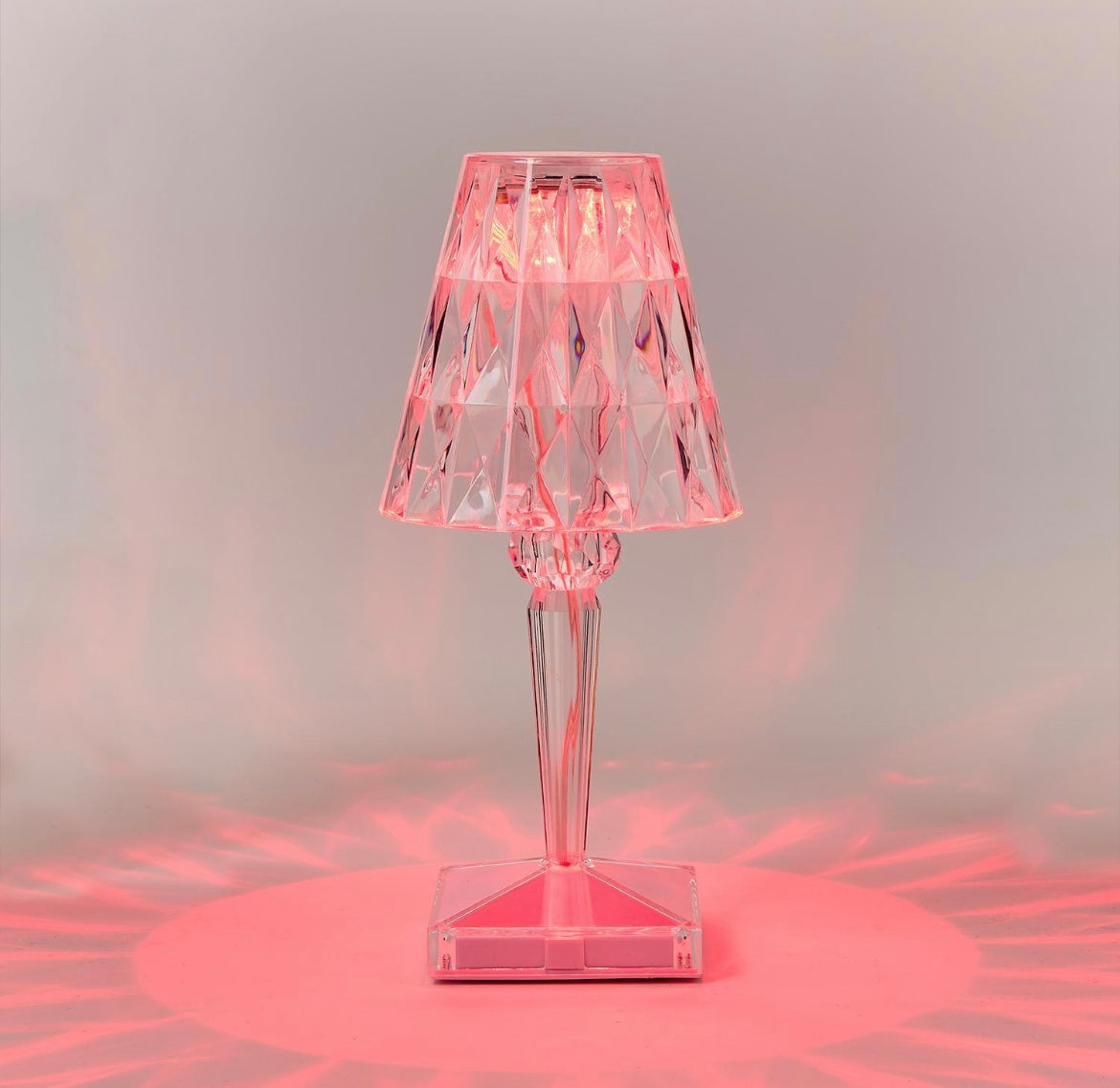 LED Cordless Color-Changing Crystal Lamp