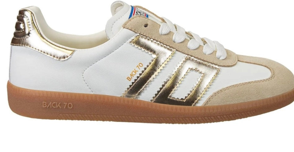 Back 70 Cloud Sneaker-Beige/Gold
