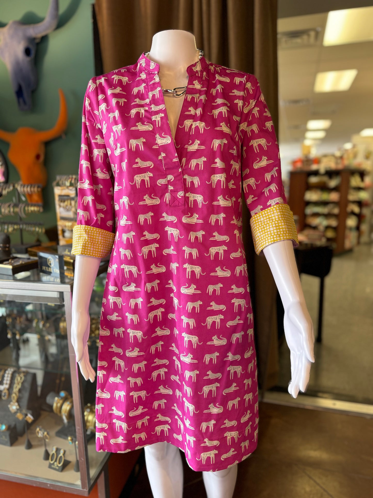 Cat’s Meow Dress - Magenta