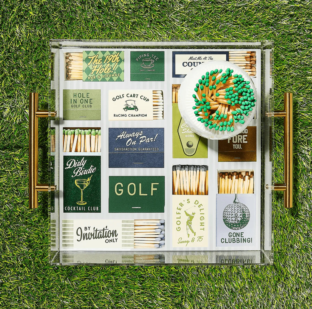 Golf Matchbook Acrylic Tray