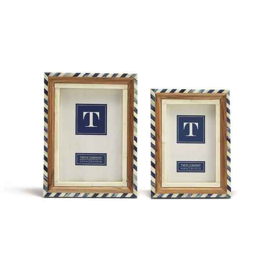 Blue and White Frames