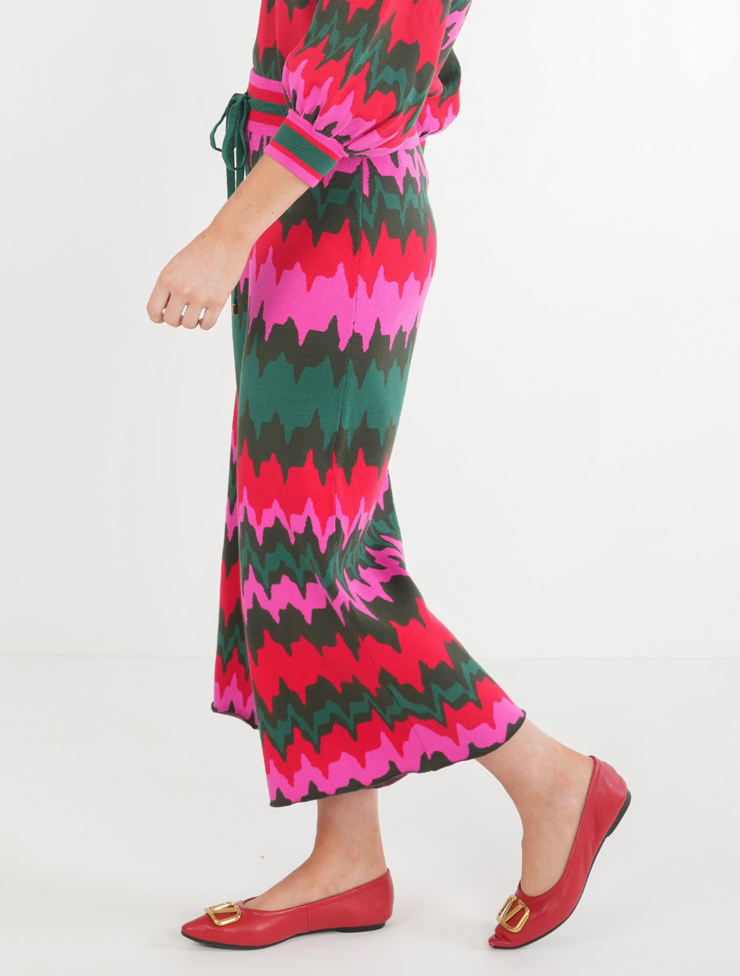 Teddy Crop Trouser-Ruby Ripple