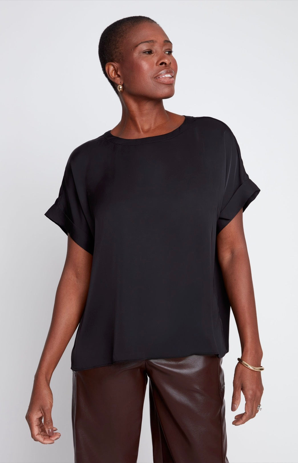 Black Woven Blouse
