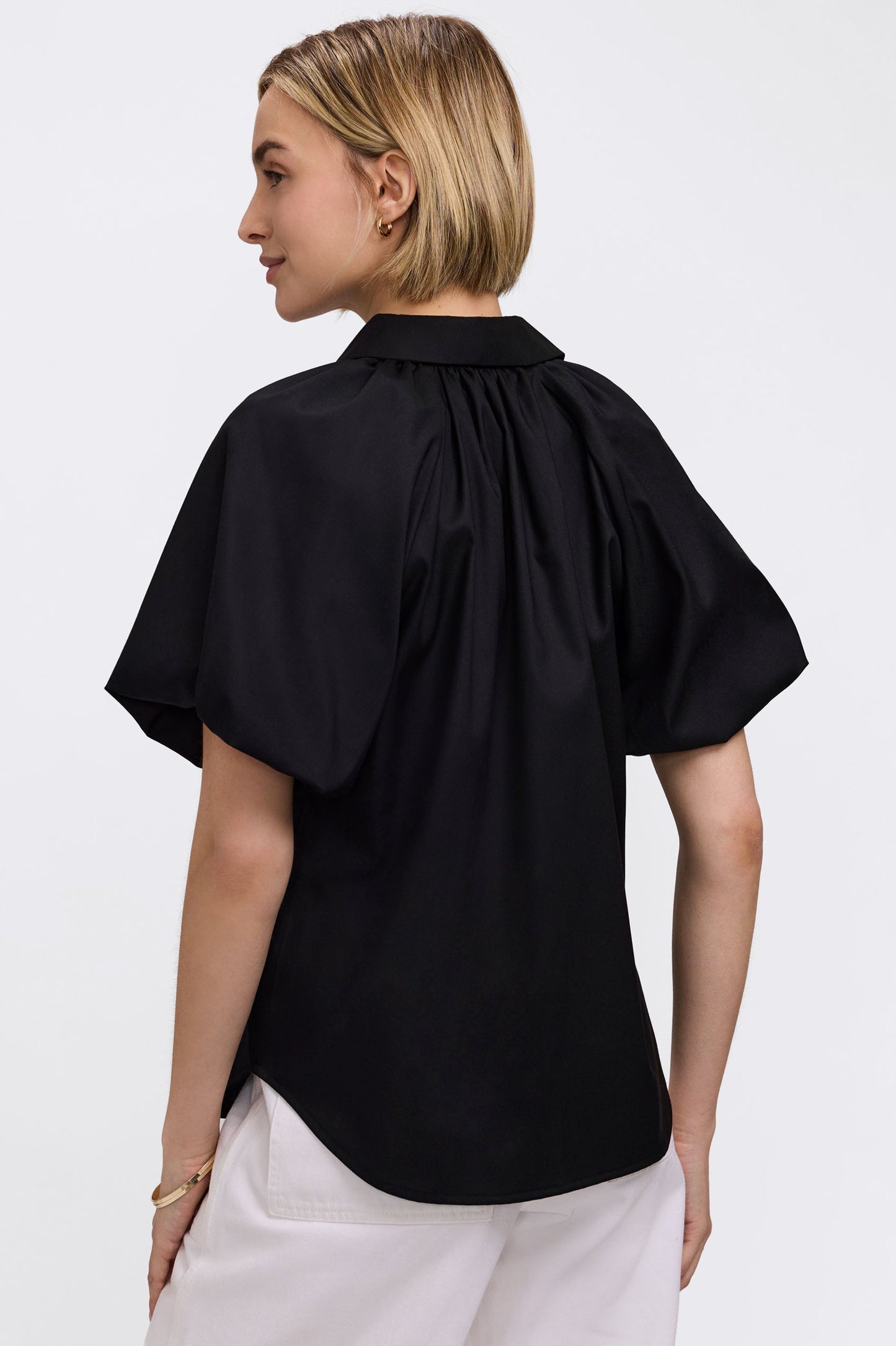 Paula Solid Puff Sleeve Top