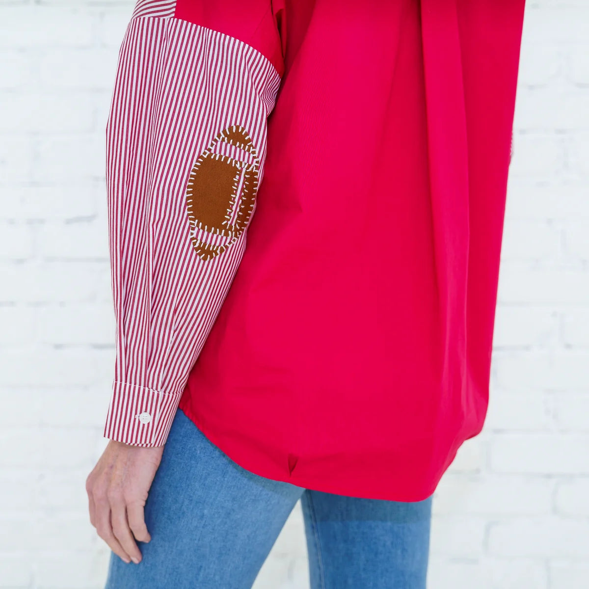 Preppy Football Shirt Red