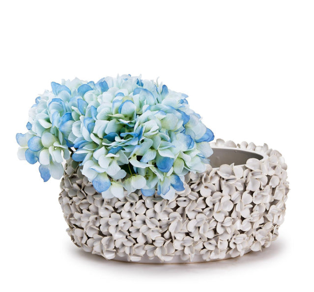 White Hydrangea Planter