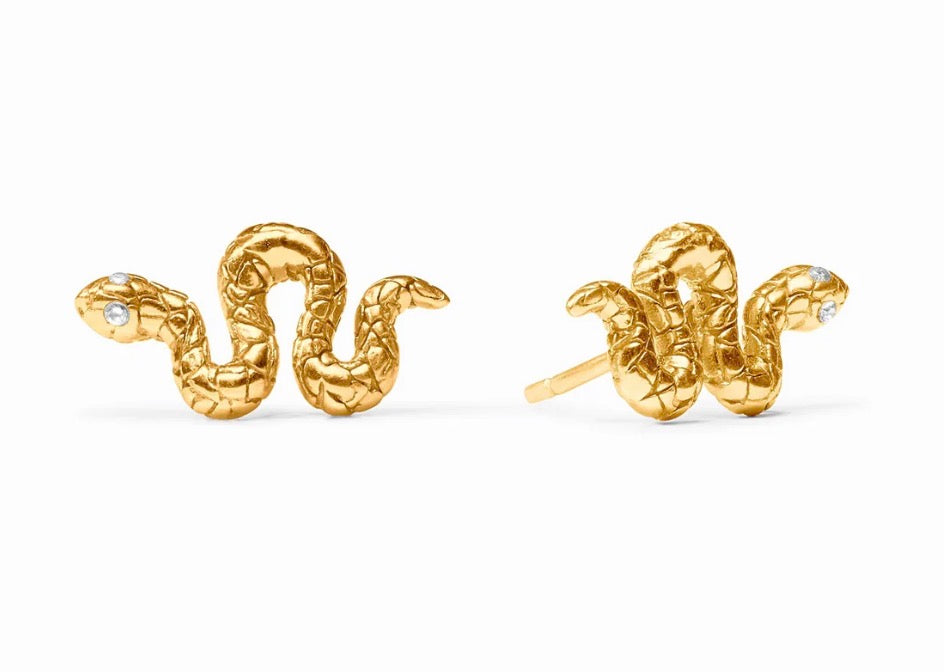 Snake Studs-Gold