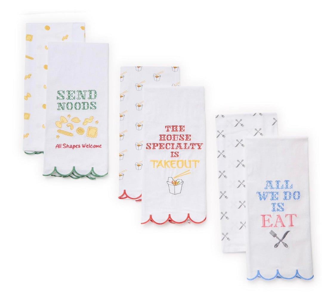 Takeout Inspired Kitchen Dish Towels