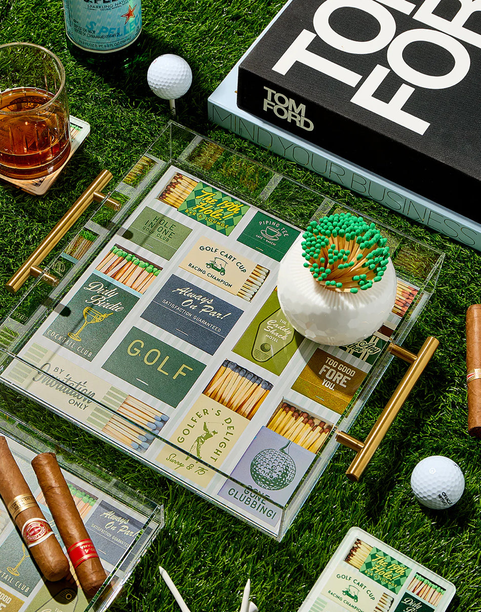 Golf Matchbook Acrylic Tray