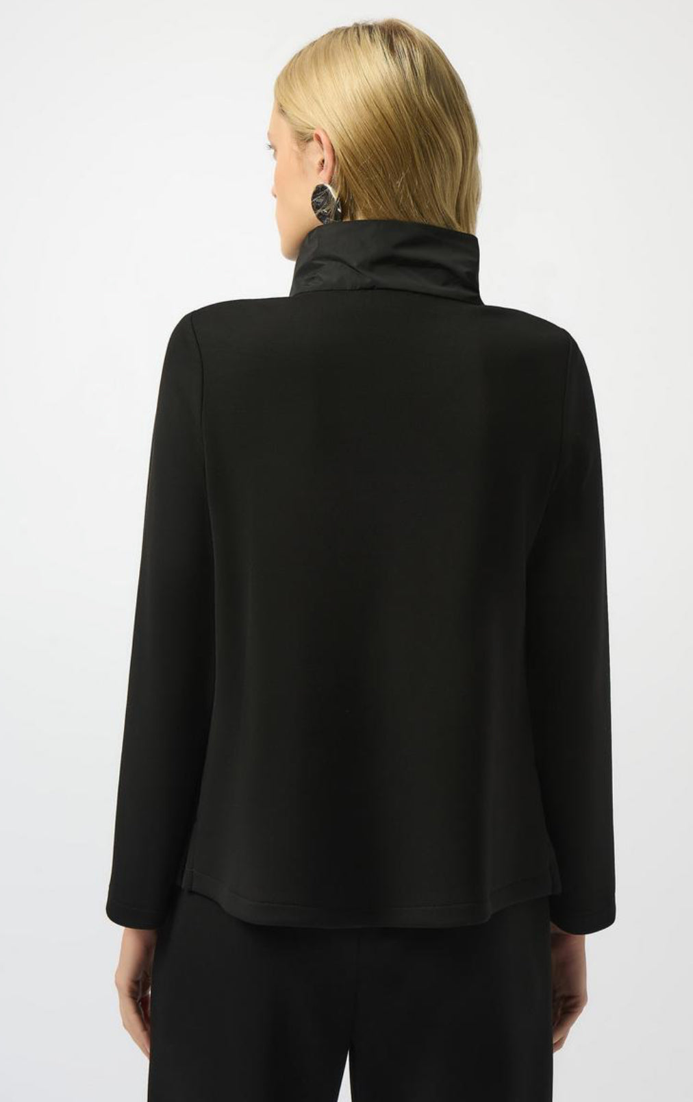 Casual Button Top-Black
