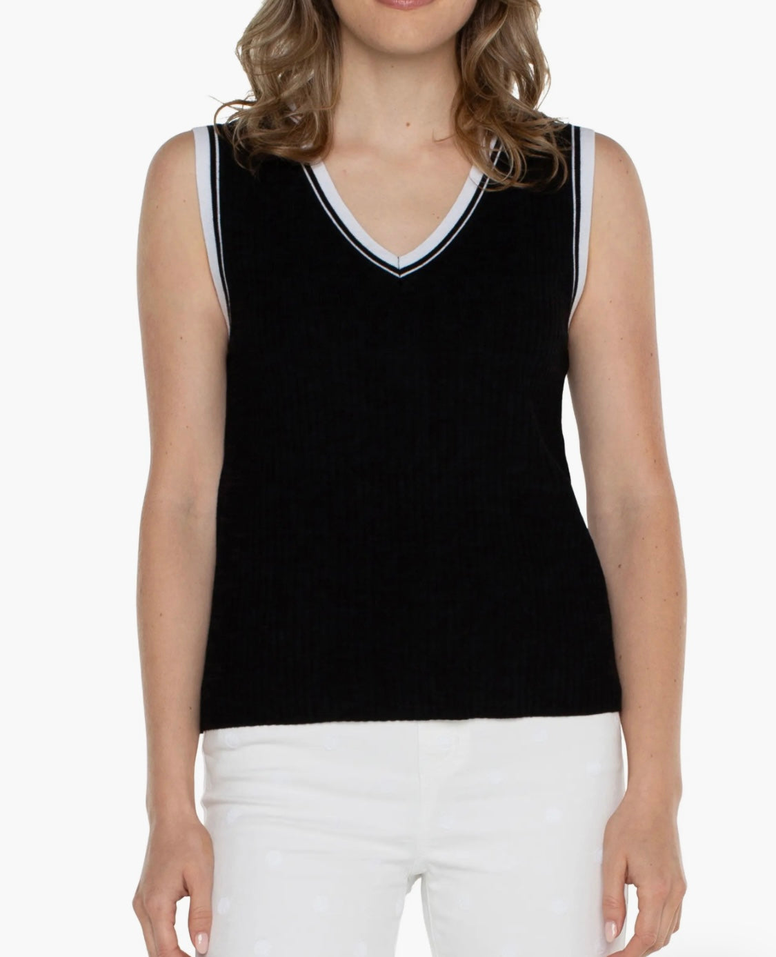 Sleeveless Sweater - Black