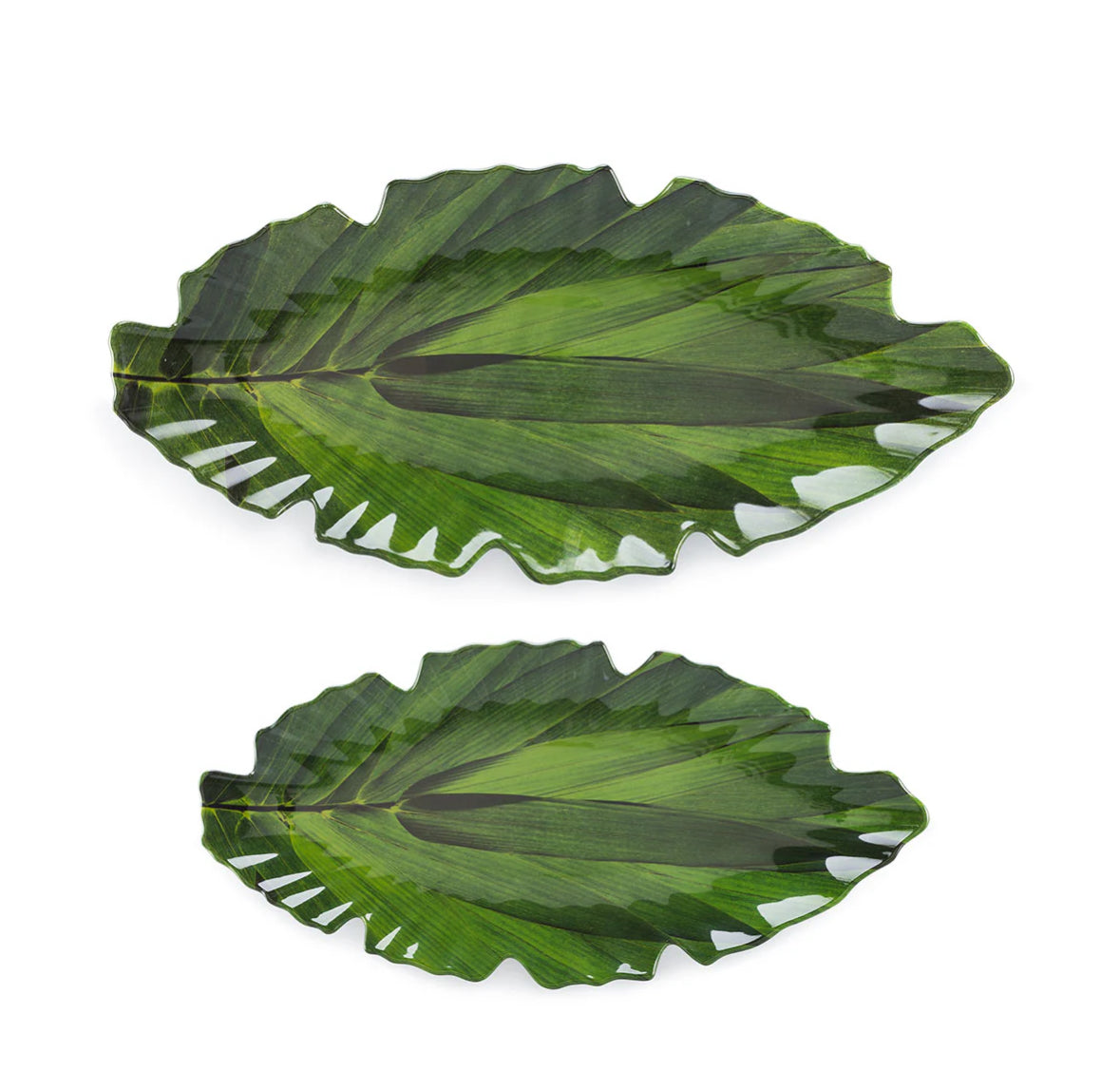 Zen Leaf Green Melamine Platter