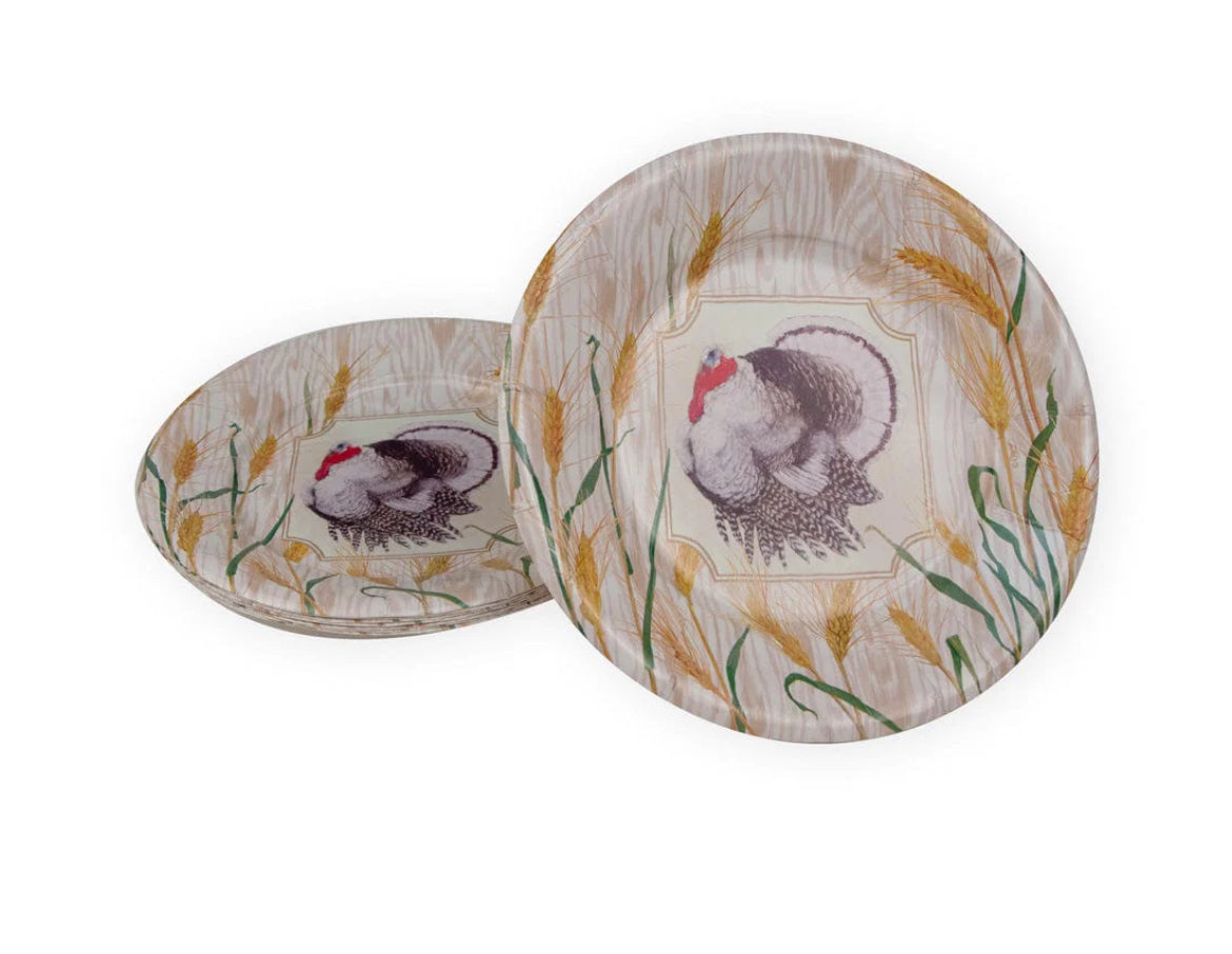 Homestead Turkey Dessert/Salad Plate-set of 8
