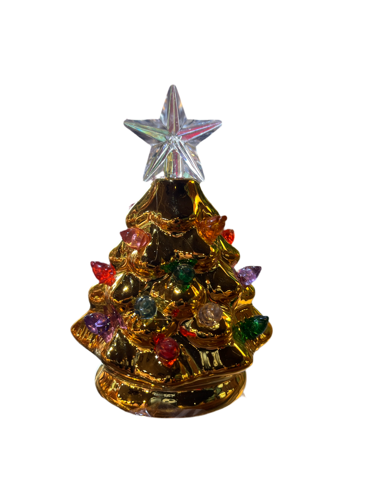 Mini Metallic LED Trees