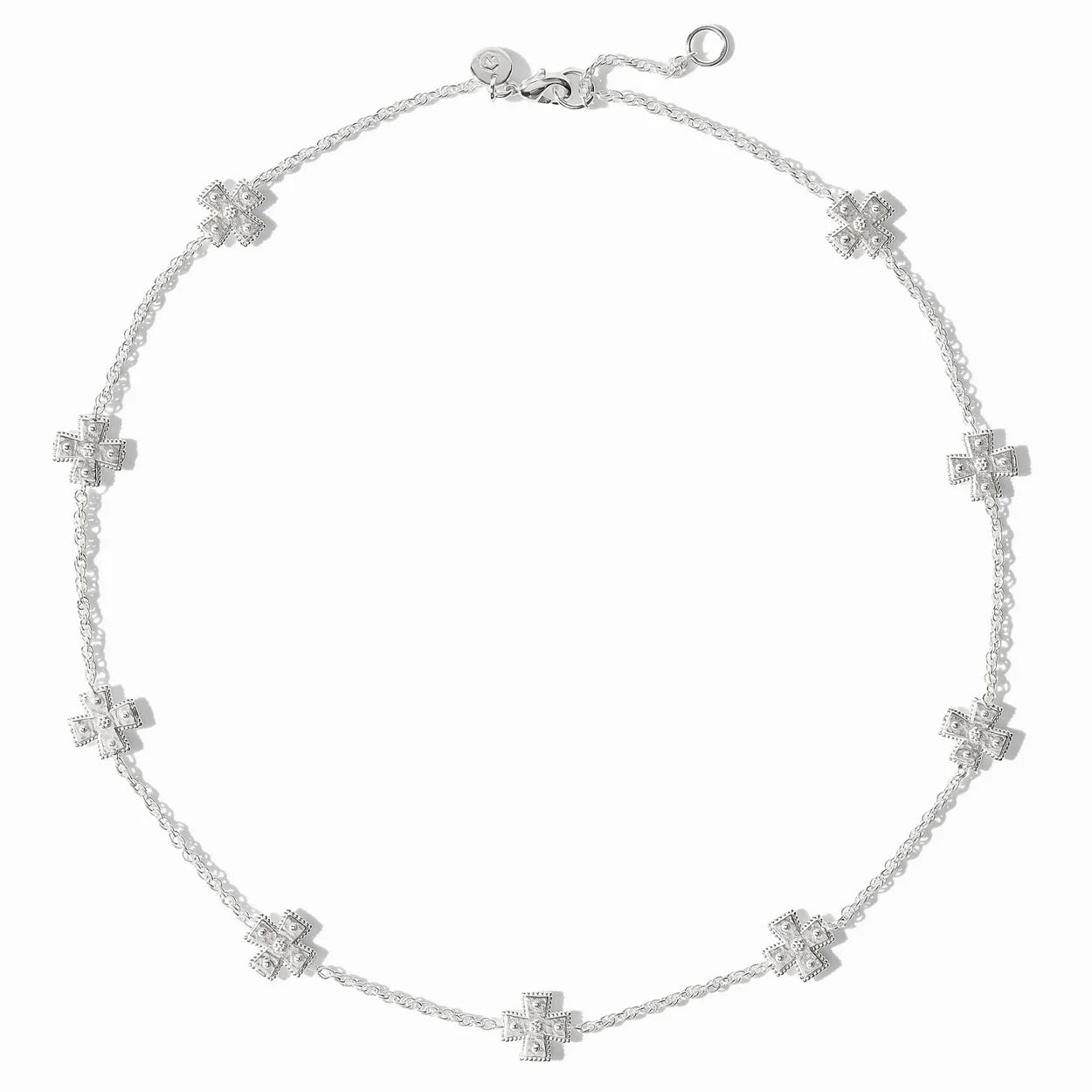 Canterbury Delicate Station Necklace-Silver