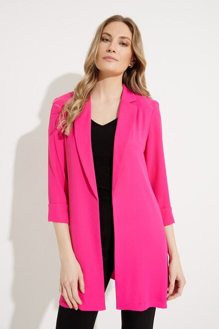 Classic Long Blazer - Pink