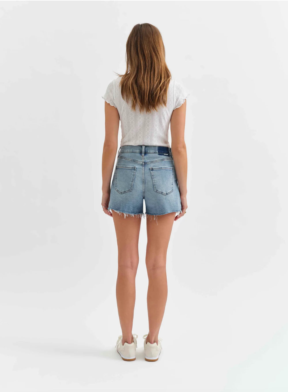 Bottom Line Denim Shorts-Dancefloor
