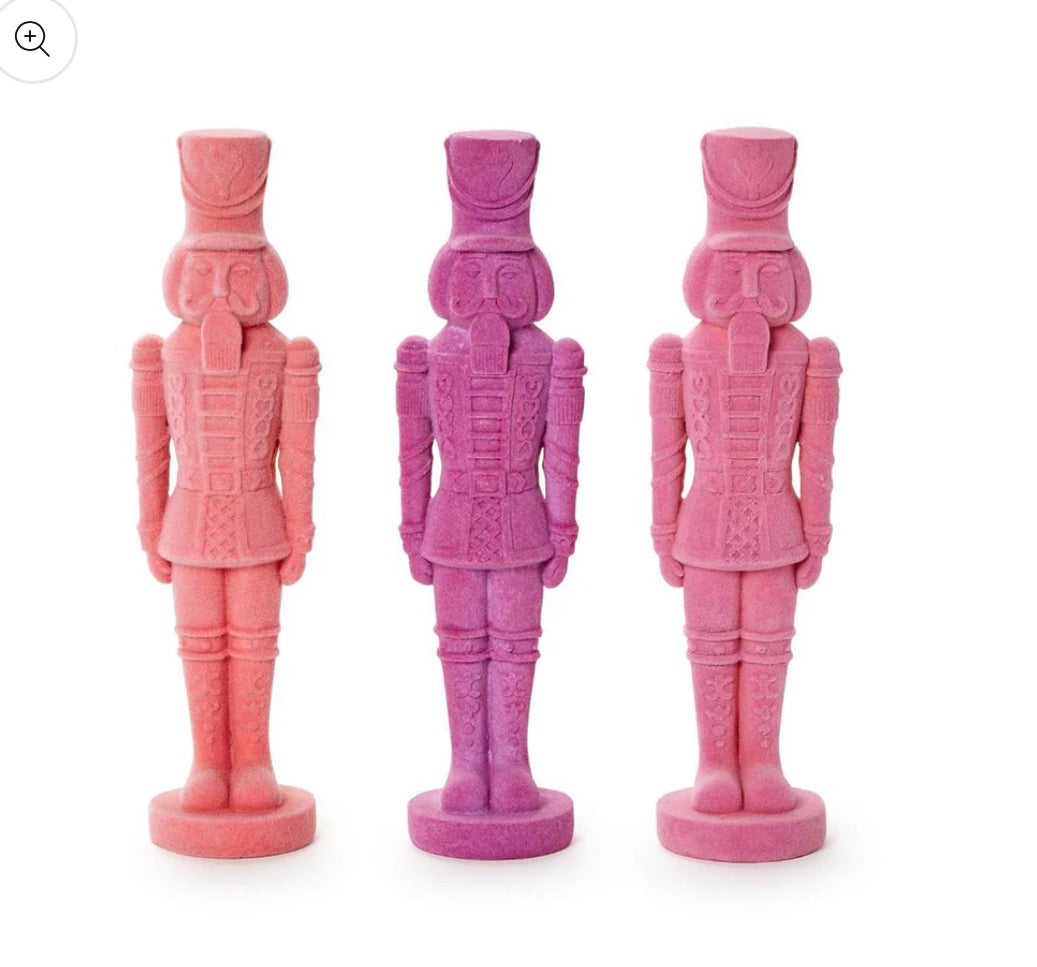 Flocked Nutcracker