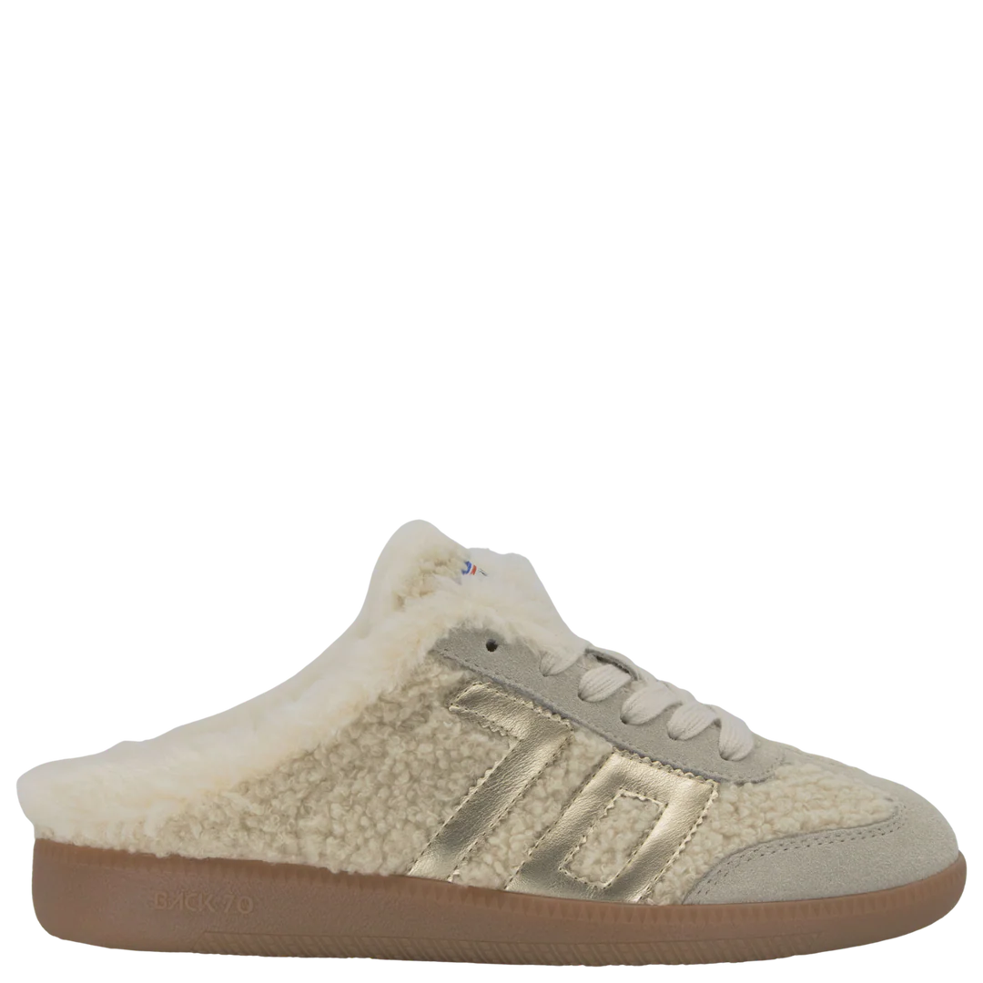 Easter Backless Flat Sneaker-Butter Gold