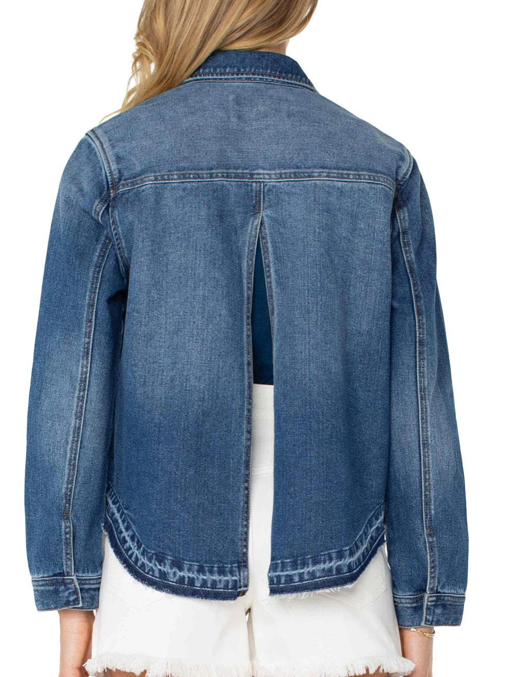 Split Back Shirt Jacket