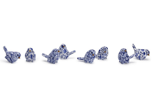 Chinoiserie Blue Robin Bird Bunny