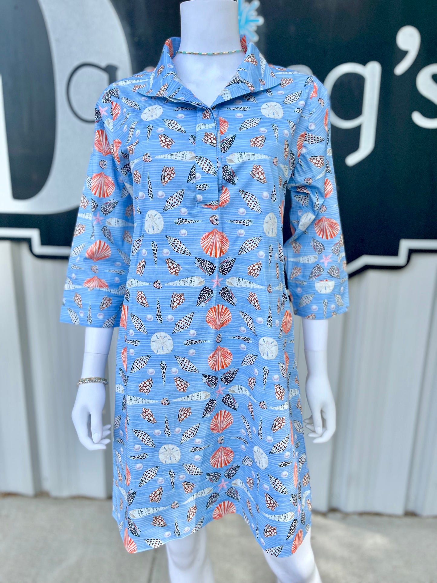 Arden Dress - Seashell Periwinkle