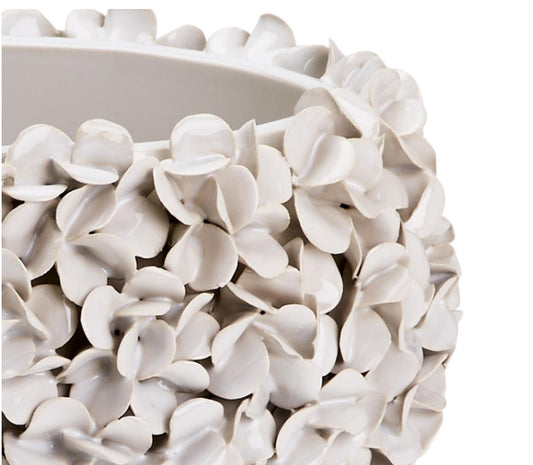 White Hydrangea Planter