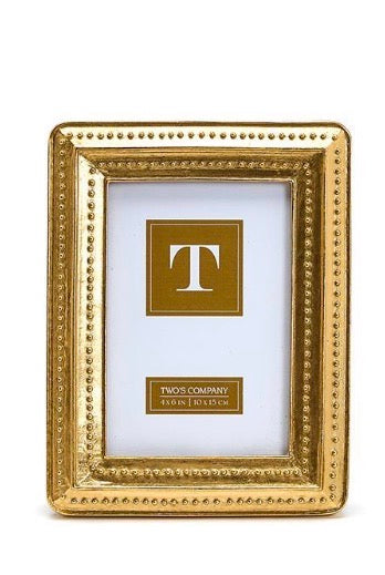 4x6 Gold Beaded Edge Photo Frame
