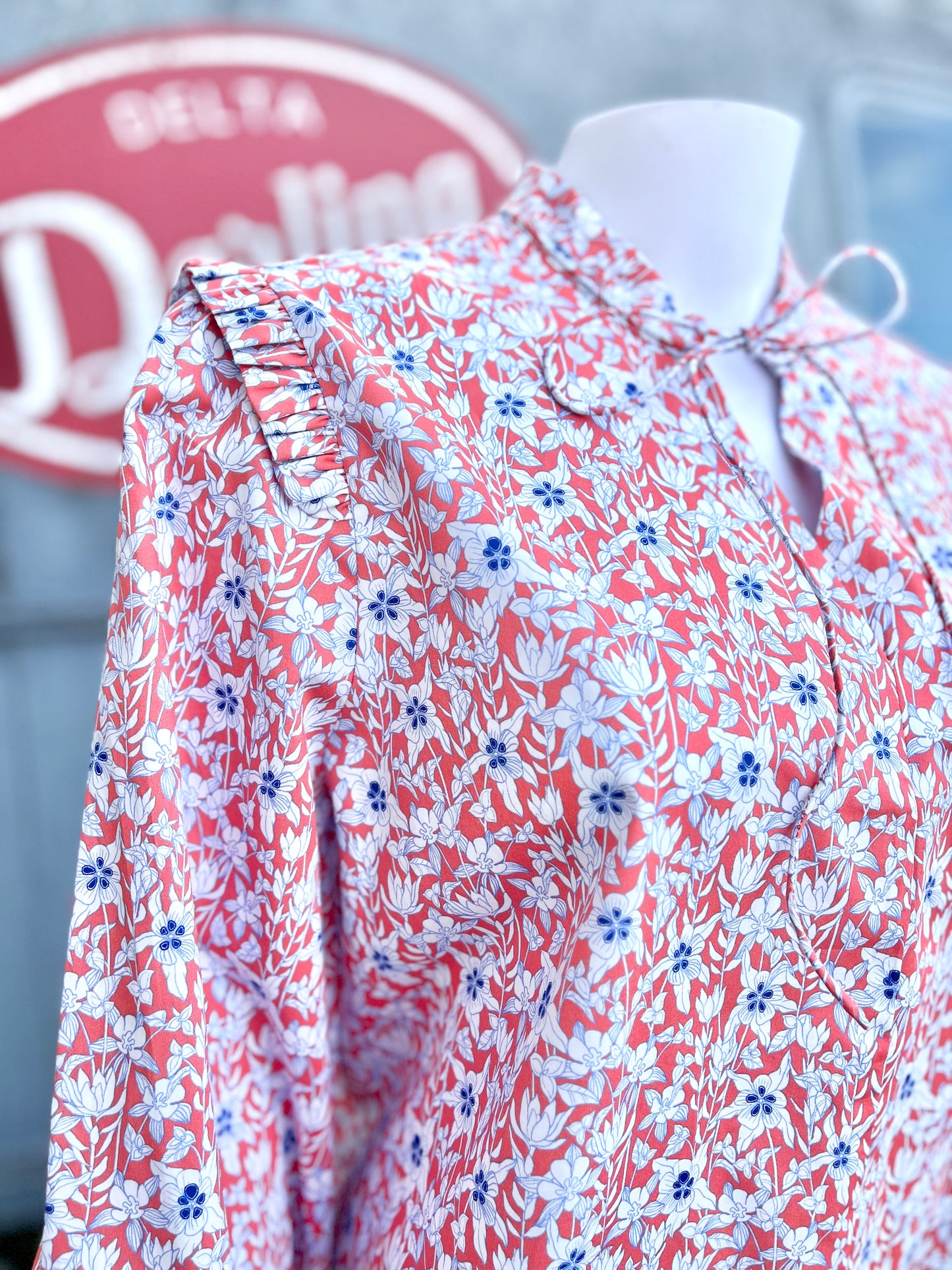 Floral Top - Orange Multi