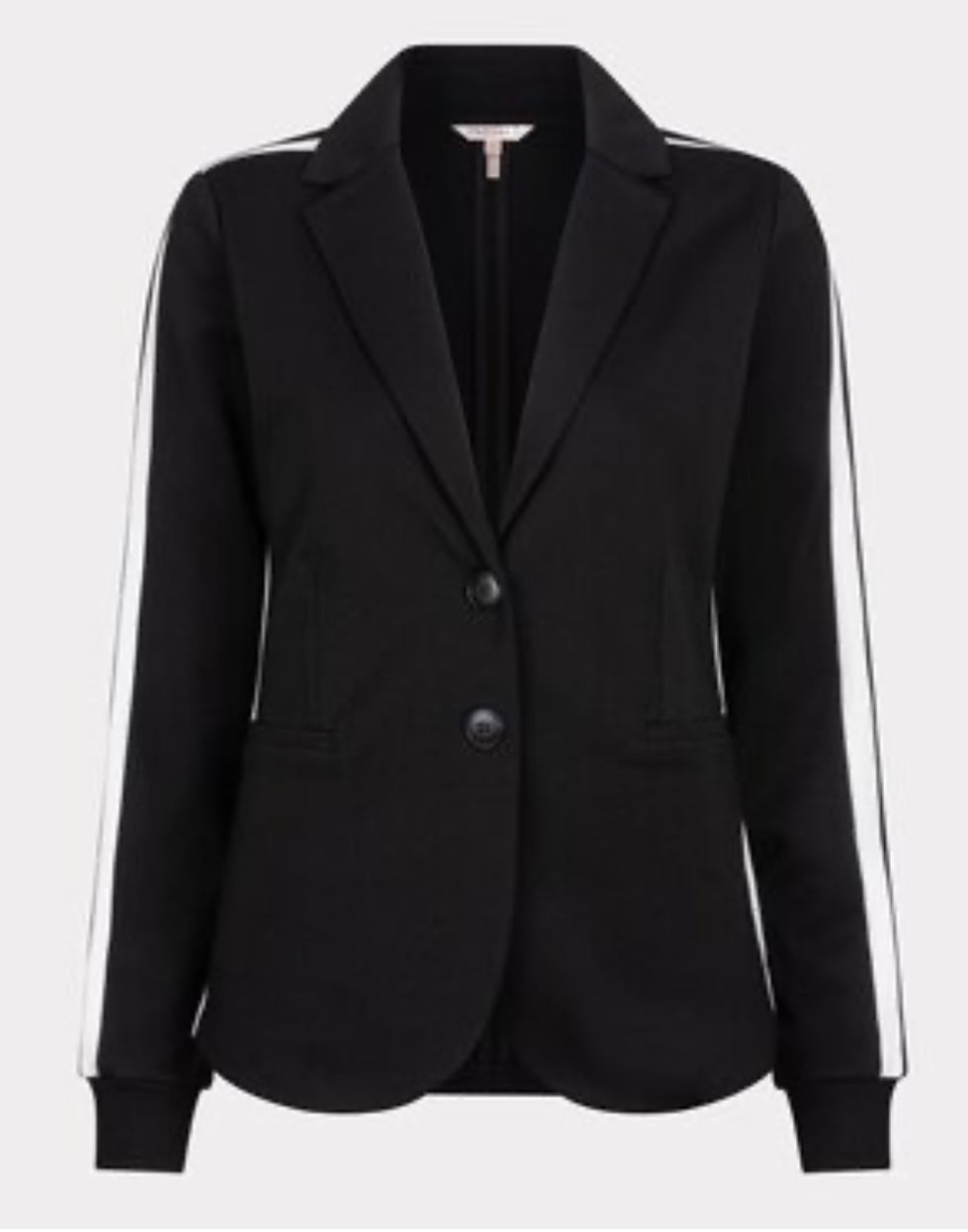 Modal Blazer with Stripe