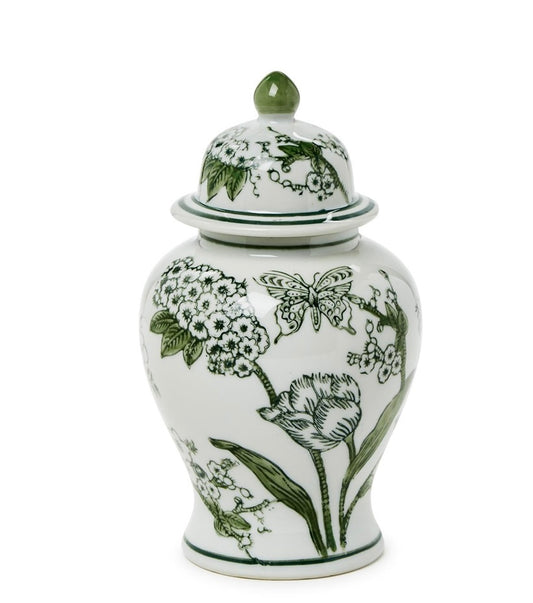 8” Primrose Chinoiserie Jar with Lid