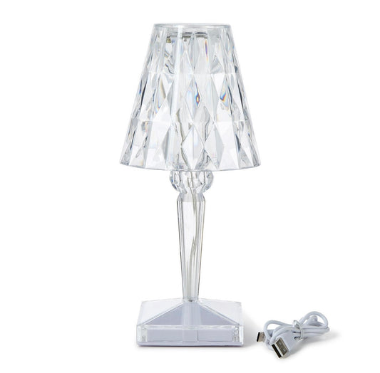LED Cordless Color-Changing Crystal Lamp