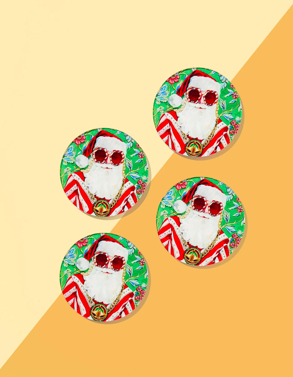 Swanky Santa Coaster
