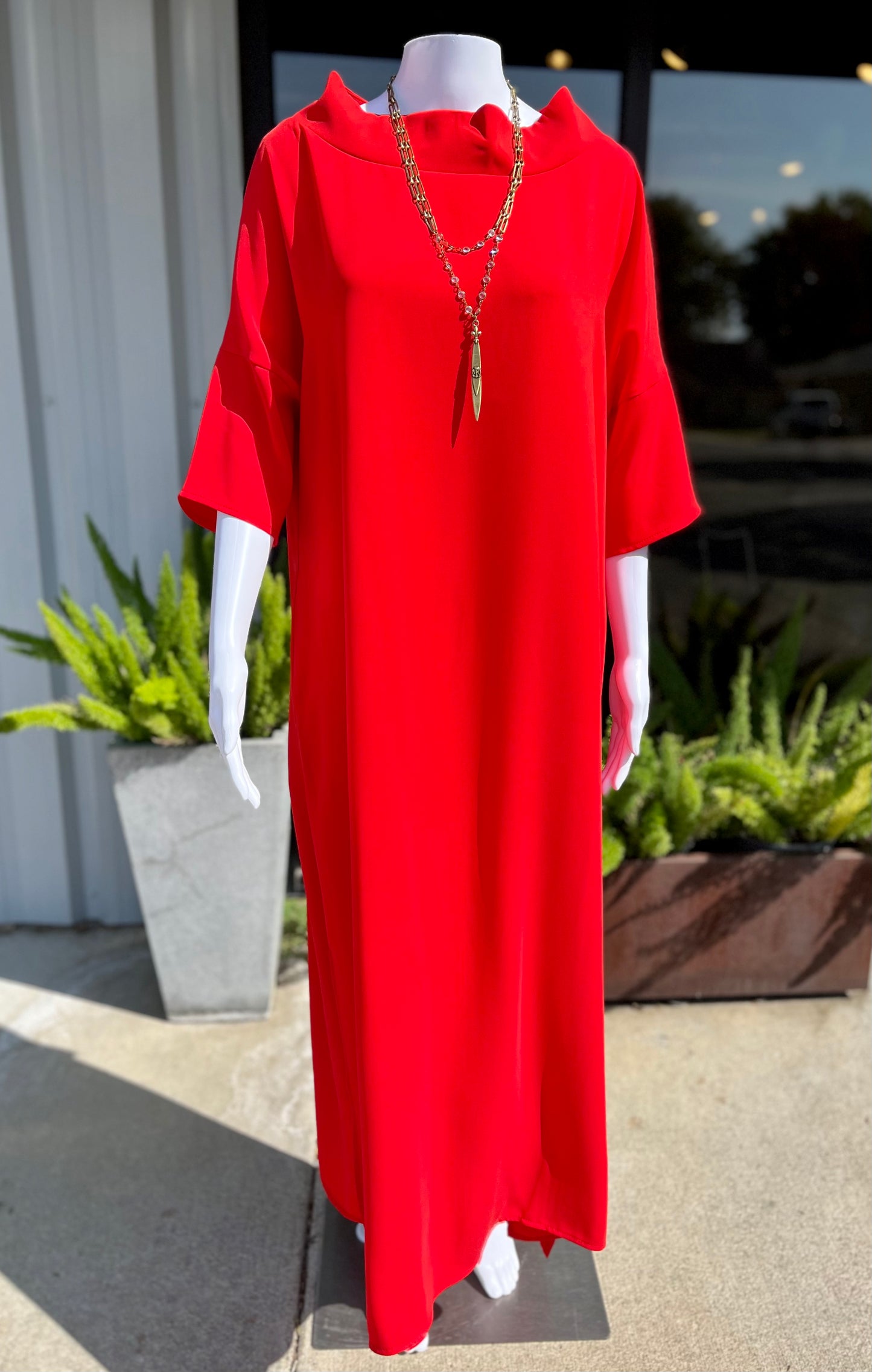 Audrey Cowl Maxi Dress