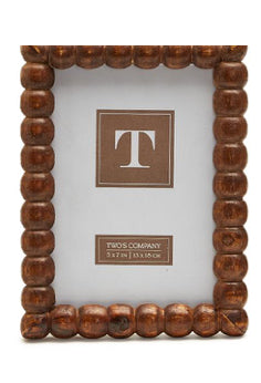 Hand Carved Bobbin Photo Frame